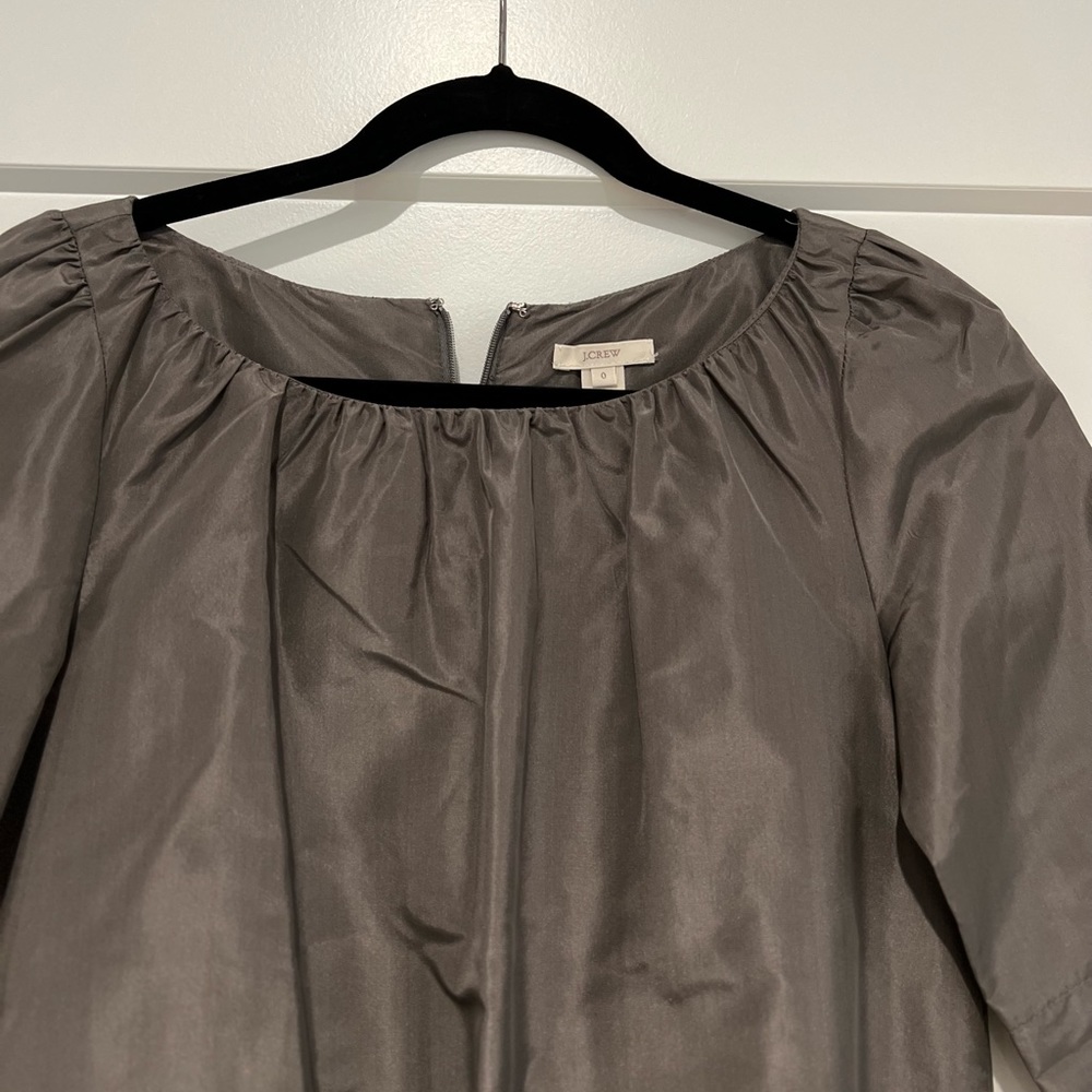 Jcrew Taffeta Dress With Belt - image 2